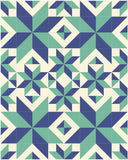 Half Square Sunburst Fabric Kit