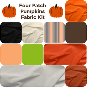Four Patch Pumpkins Fabric Kit