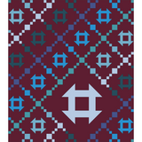 Churn Chain Quilt Fabric Kit - Blue