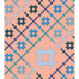 Churn Chain Quilt Fabric Kit - Blue