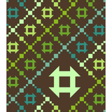 Churn Chain Quilt Fabric Kit - Green