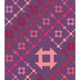 Churn Chain Quilt Fabric Kit - Pink