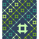 Churn Chain Quilt Fabric Kit - Green