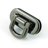 Gunmetal - Oval Flip Lock
