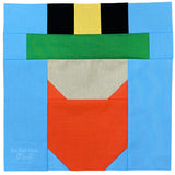 Larry the Lucky Leprechaun Quilt Block PDF Pattern