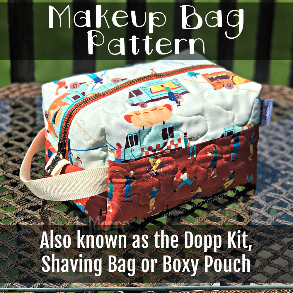 Make-Up Bag PDF Pattern – Sew Much Moore - Main Image