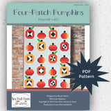 Four Patch Pumpkins - PDF Quilt Pattern