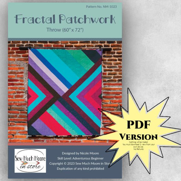 Patchwork Quilt Patterns Pdf Fractal Patchwork Quilt Pattern - PDF Version – Sew Much Moore
