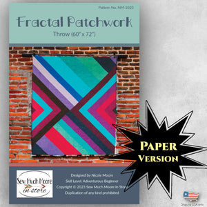 Fractal Patchwork Quilt Pattern - Printed Version