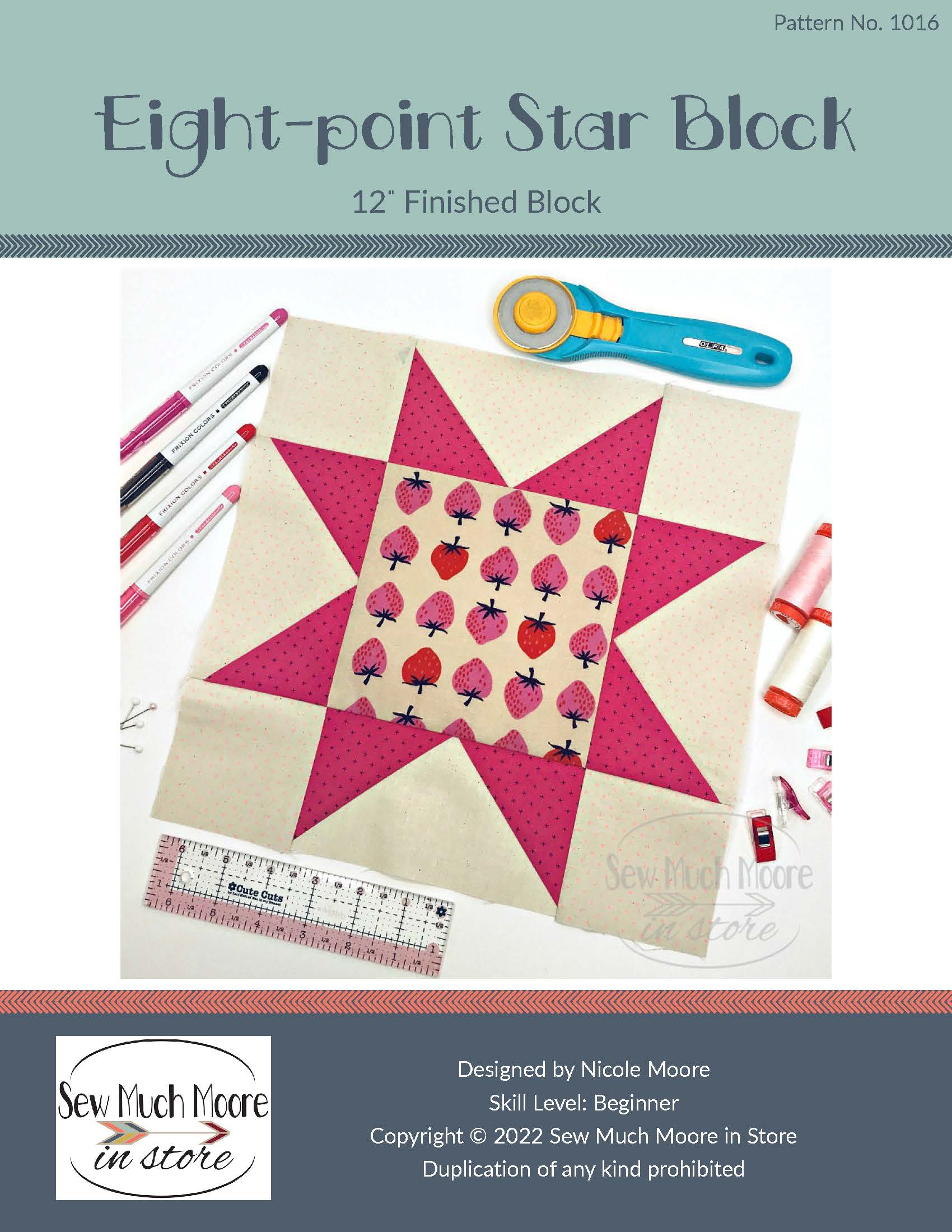 Eight Point Star Quilt Square Pattern Beginner Eight Point Star Quilt