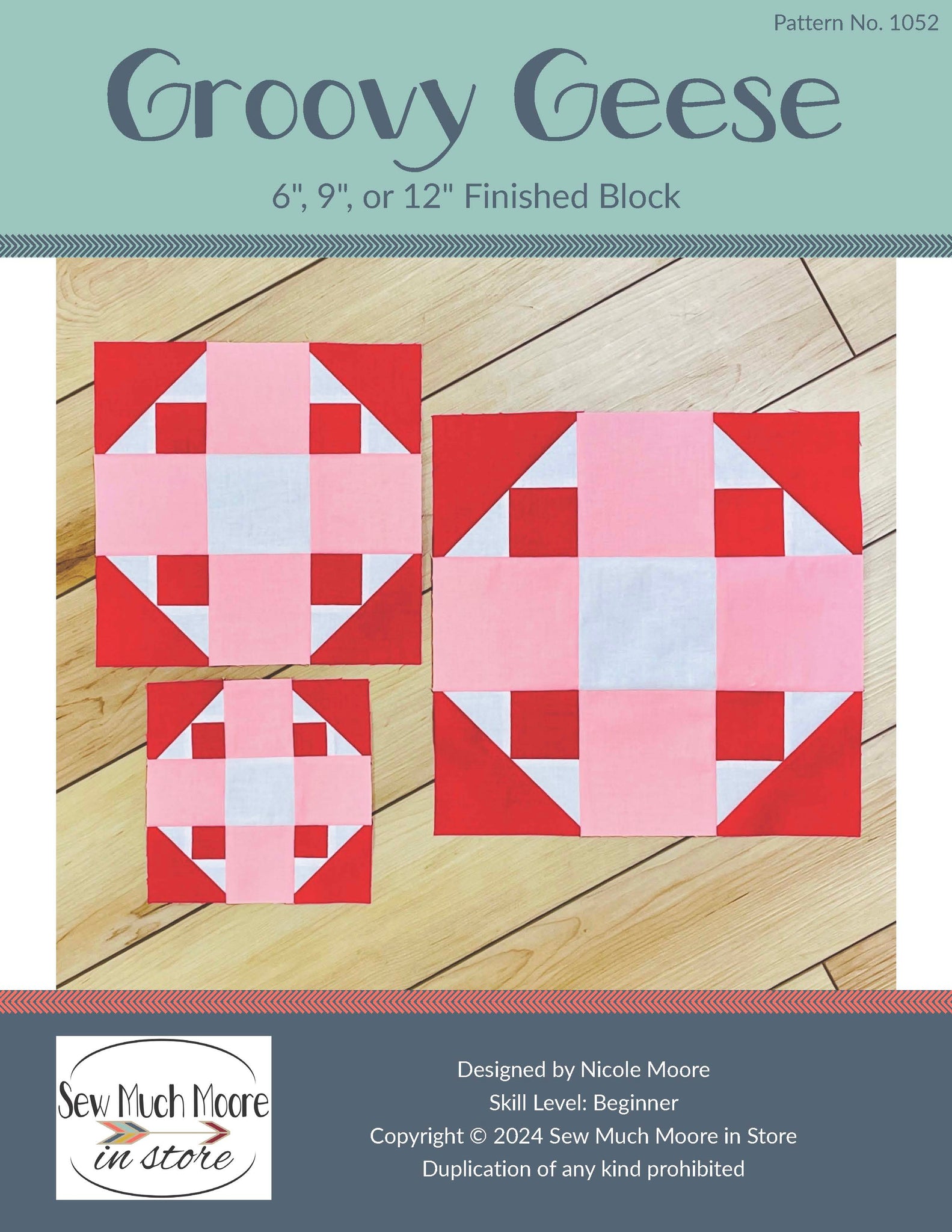 Groovy Geese Quilt Block - PDF Pattern – Sew Much Moore