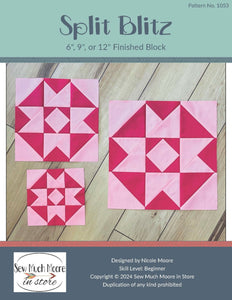 Split Blitz Quilt Block PDF Pattern