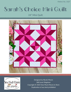 Sarah's Choice Mini Quilt PDF Pattern