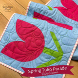 Spring Tulip Parade Table Runner - PDF