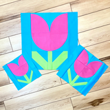 Springtime Tulip Quilt Block - PDF Pattern