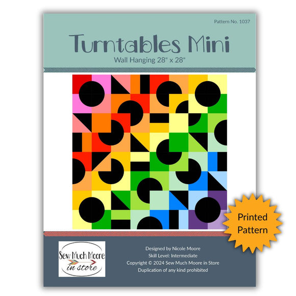 Turntables Mini Wall Hanging - Printed Pattern