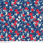 Land of Liberty Floral Navy