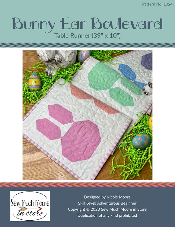 Bunny Ear Boulevard Table Runner PDF Pattern