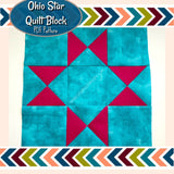Ohio Star Quilt Block Pattern image