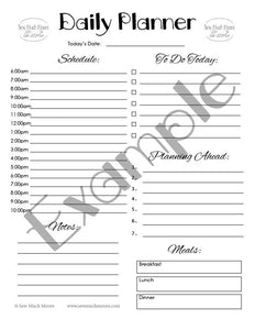 Daily Planner PDF Printable